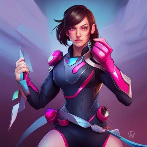 D.VA from Overwatch - AI Generated Artwork - NightCafe Creator