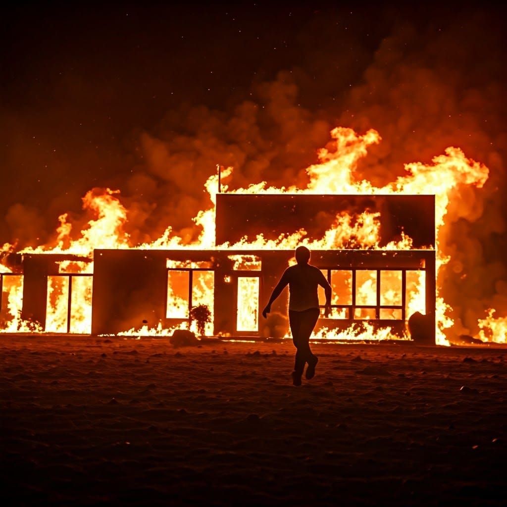 California Inferno: Desperate Resident Fleeing Devastated Ho...