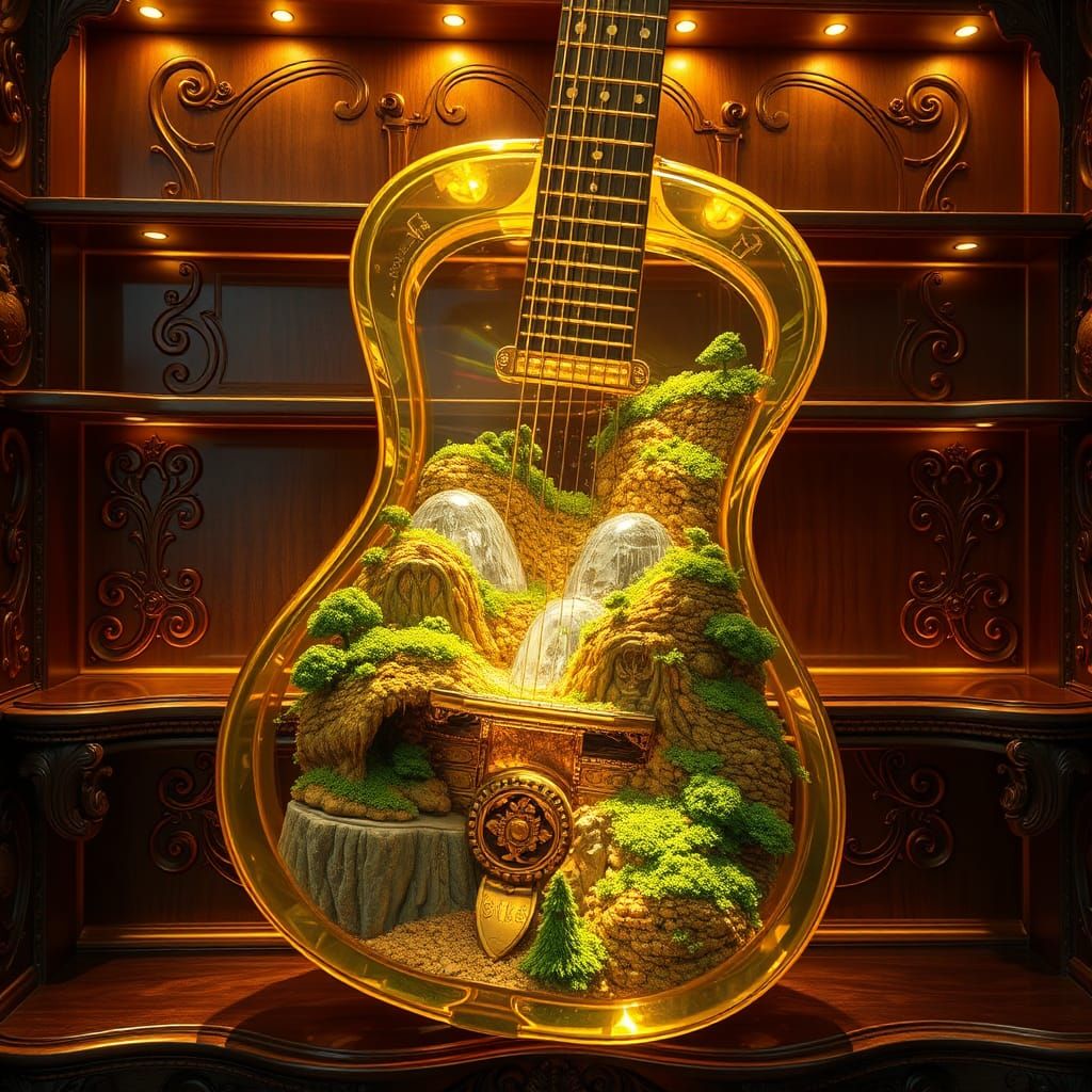 World guitar   by @Neonvaporcreator