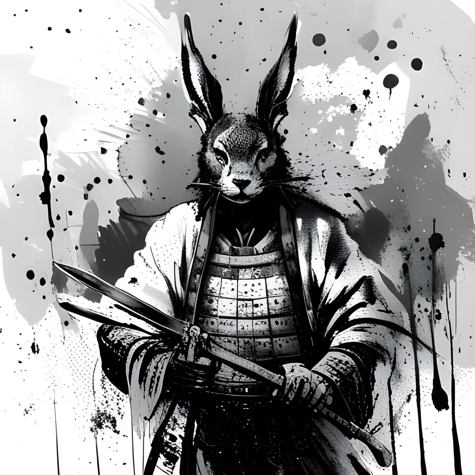 Samurai Rabbit Warrior  by @Creative Digital Artist