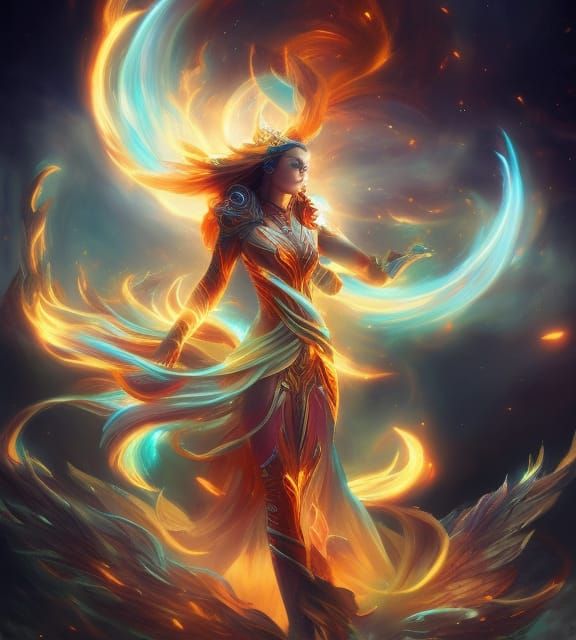 Fire Elemental - AI Generated Artwork - NightCafe Creator