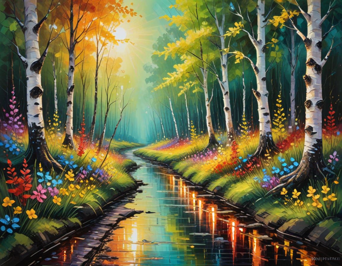 Vibrant pathway (5 likes)  by @undefined