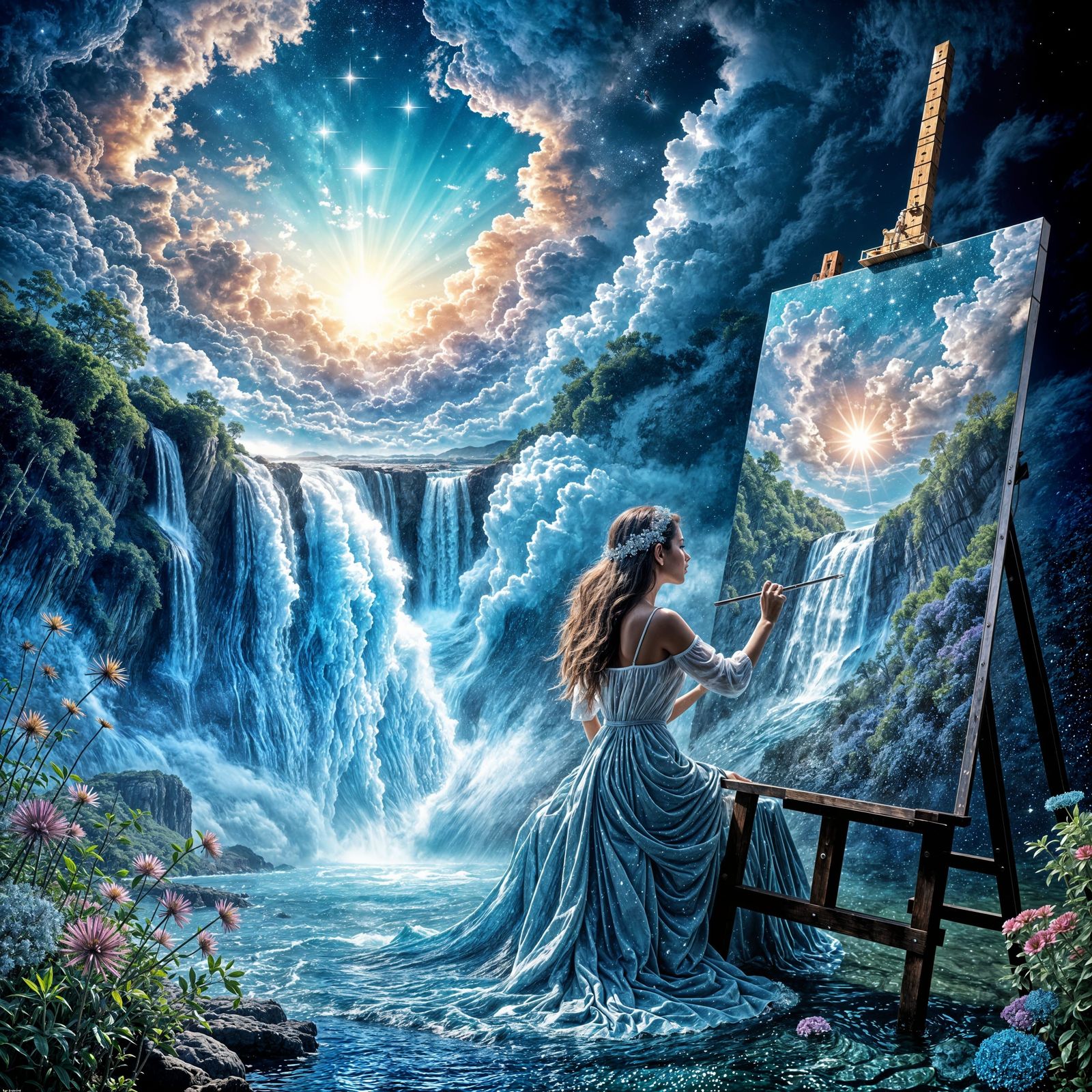 A painter in Heaven...   by @Emerin Rosie