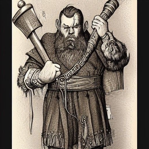 vintage gimli the dwarf - AI Generated Artwork - NightCafe Creator