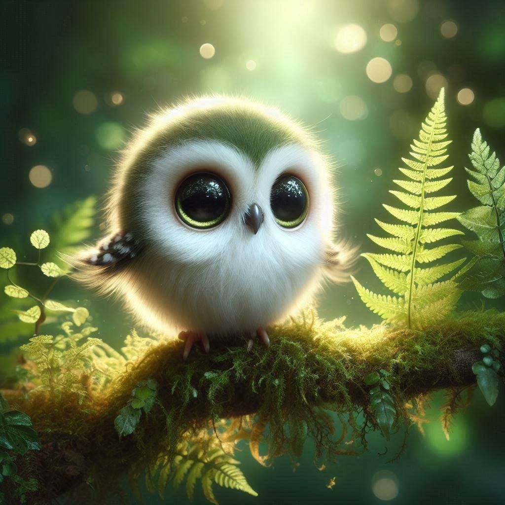 Cute little baby bird