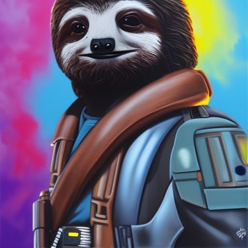 Captain Sloth Solo - AI Generated Artwork - NightCafe Creator