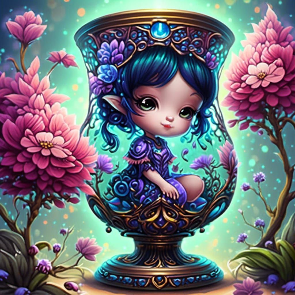 full portrait of adorable, chibified, cute <lora:Bonjour:0.5...