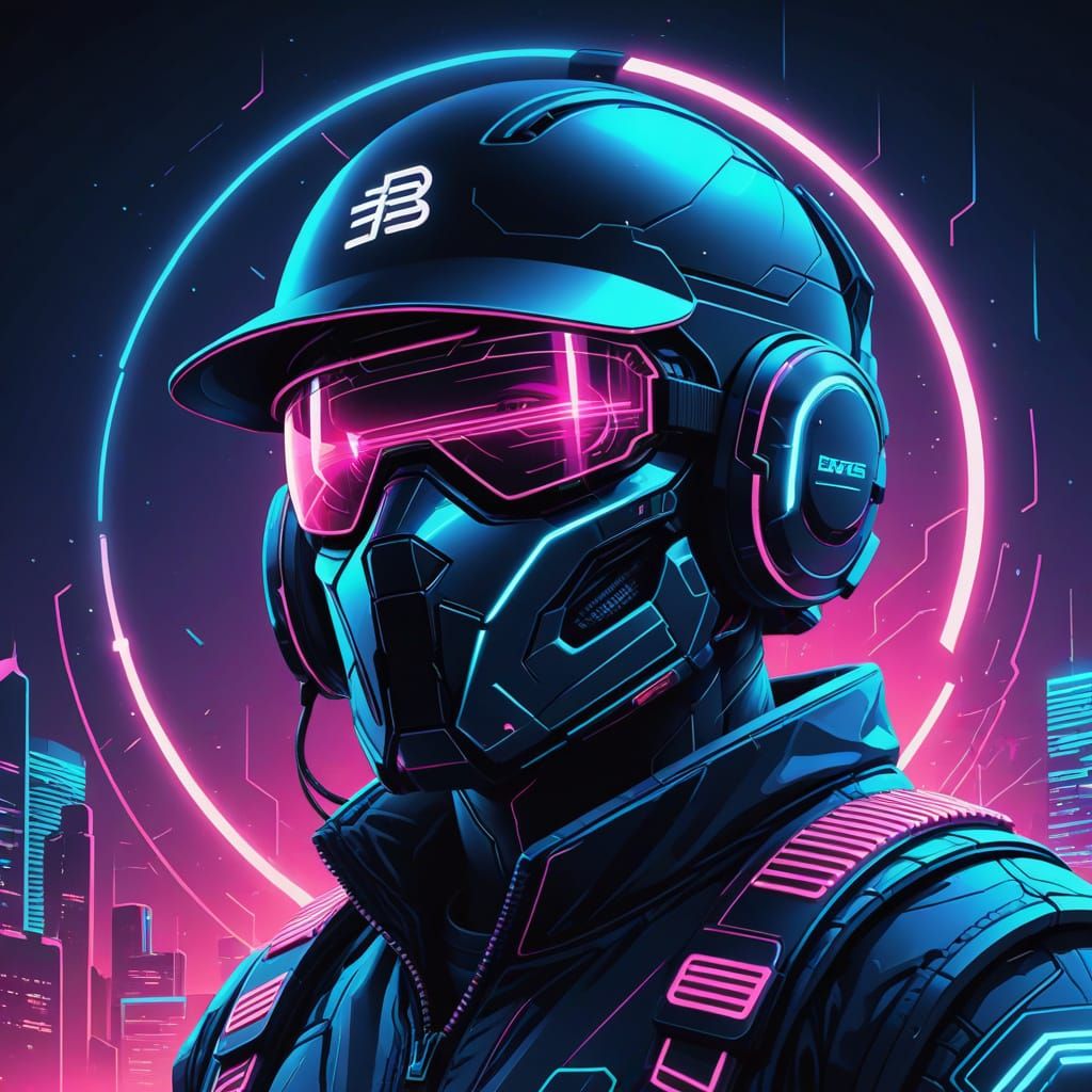 change his helmet and headphones color to neon pink
