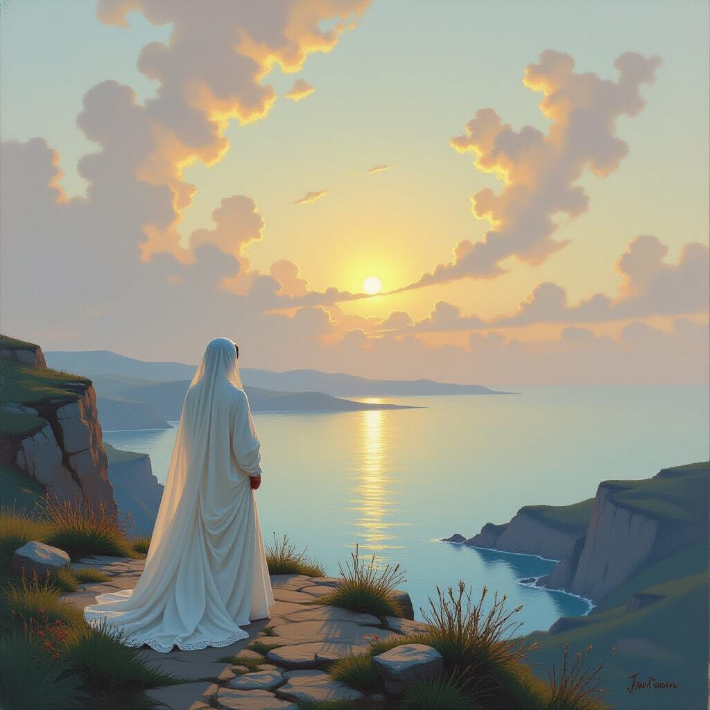 Faith as Evidence of Unseen Hopes in Oil Painting