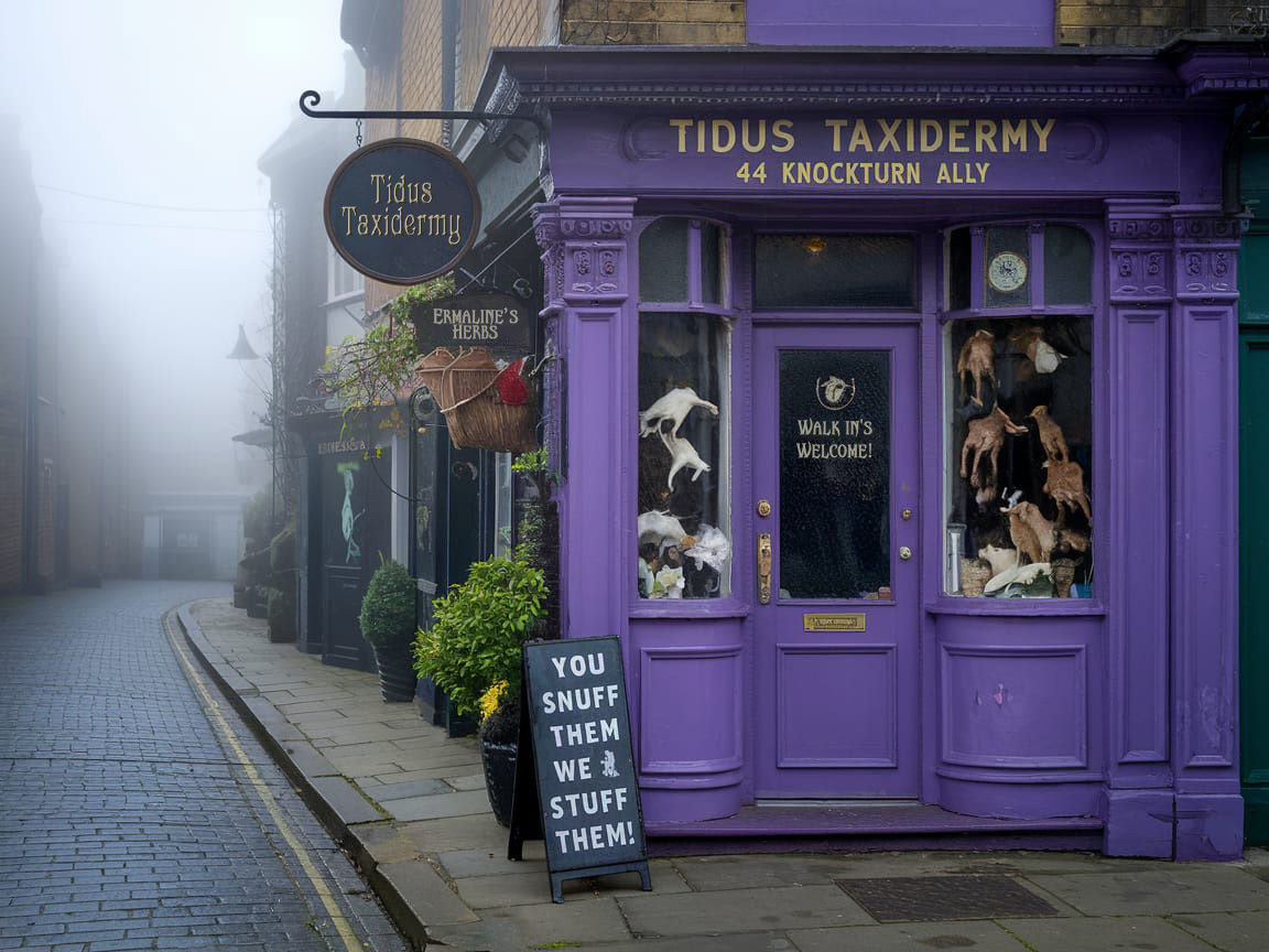 Tidus Taxidermy, 44 Knockturn Ally