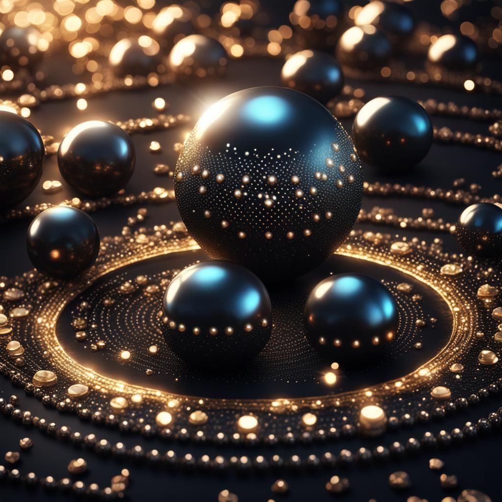 Dotted Diamonds black pearls pyriate shining dotted circles ...