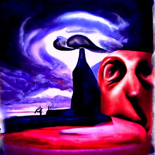 Surreal Minds Playing Tricks Expressionism Painting