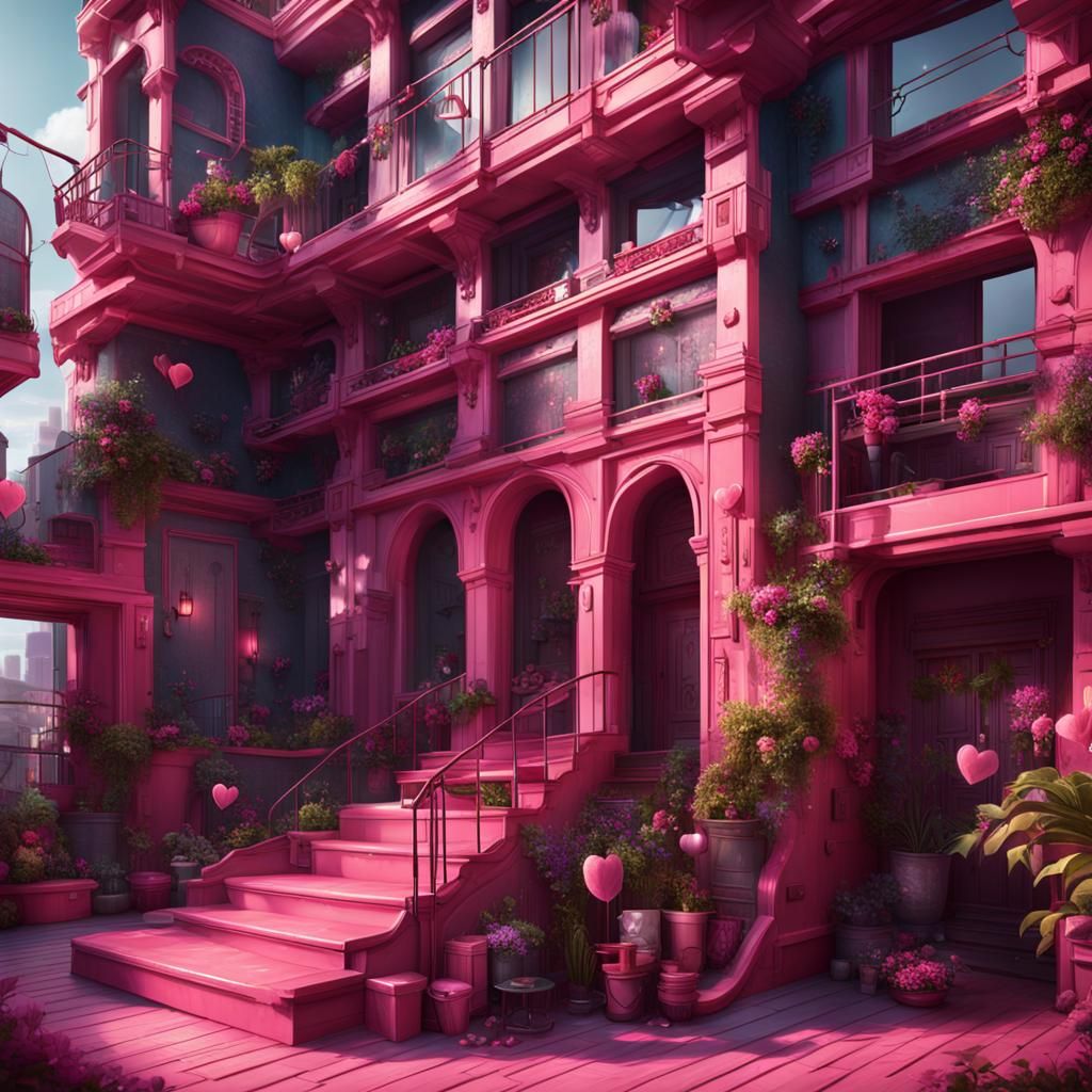 backroom + pink + casual + rooftop + yard + tech + science f...