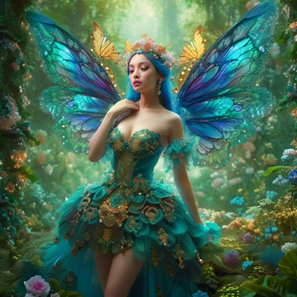 <lora:Dreamy Darkness V1:1.0> Fairy dancing under a full harvest moon in the forest _ Alice x Zhang _  Paul Bonner _ 8k resolution concept a...