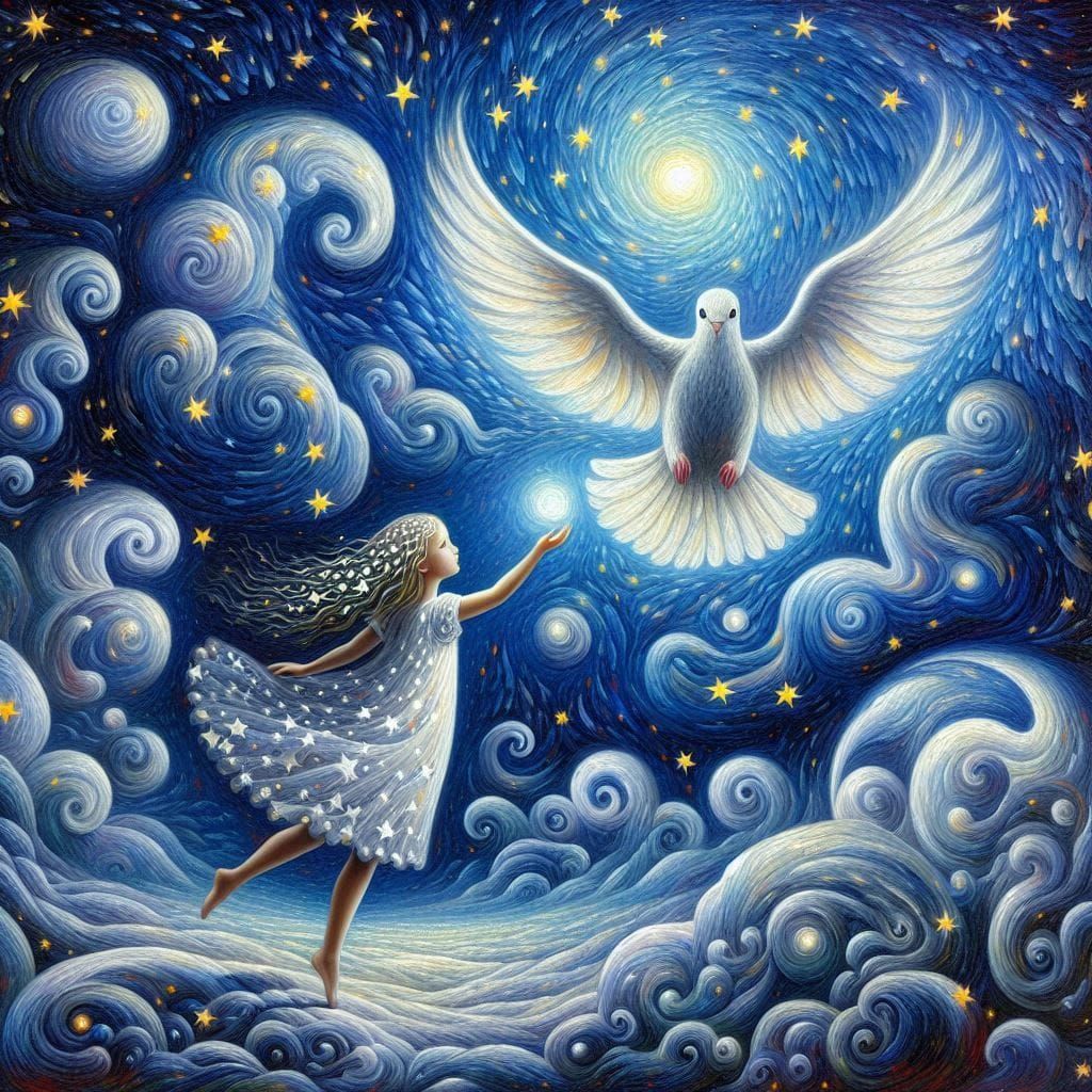 White dove  by @Caroline