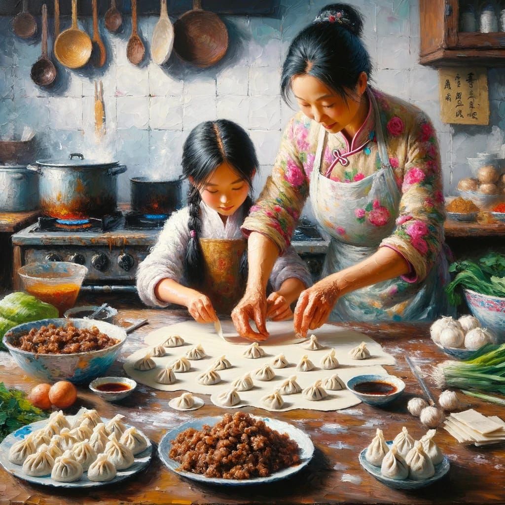 Full Circle  🔴 mother daughter  dumplings