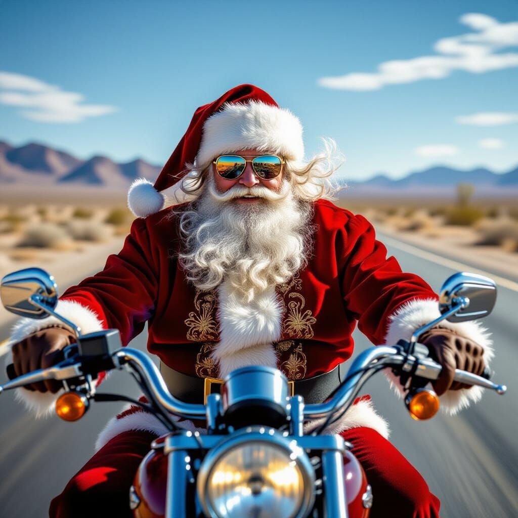 Santa’s Ride into Town  by @Ambassador of Light