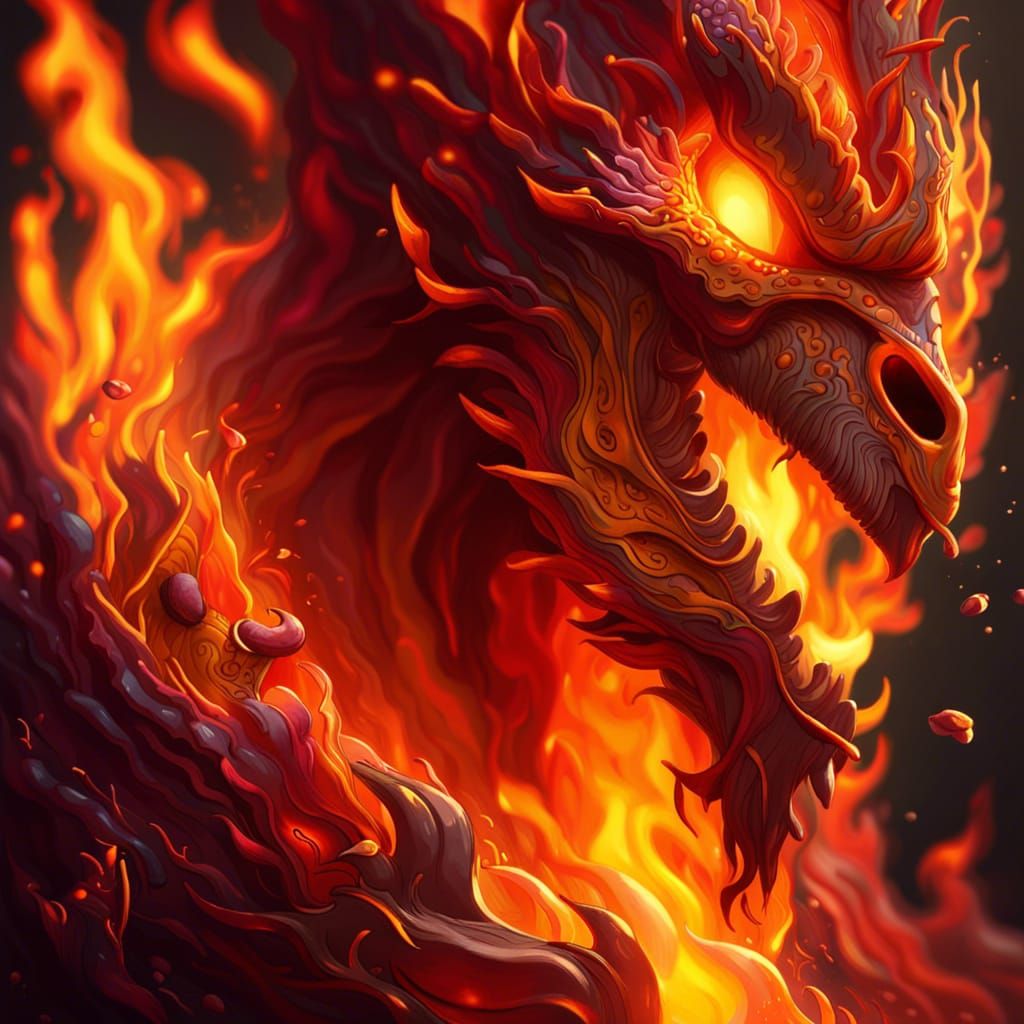 Bourne from Flames 🔥   by @GreenNails 