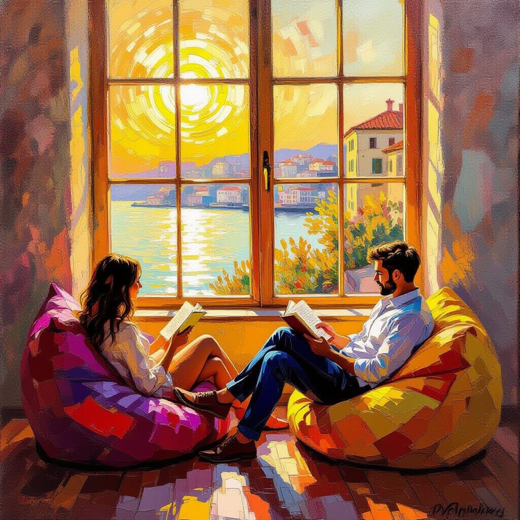 Reading with my bestie  by @Mandz