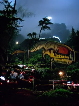 Jurassic park at night