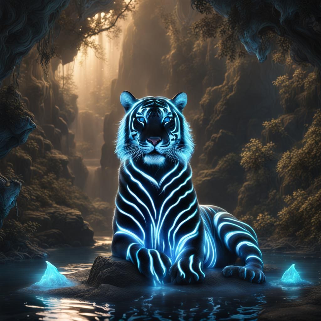 Majestic tiger. - AI Generated Artwork - NightCafe Creator