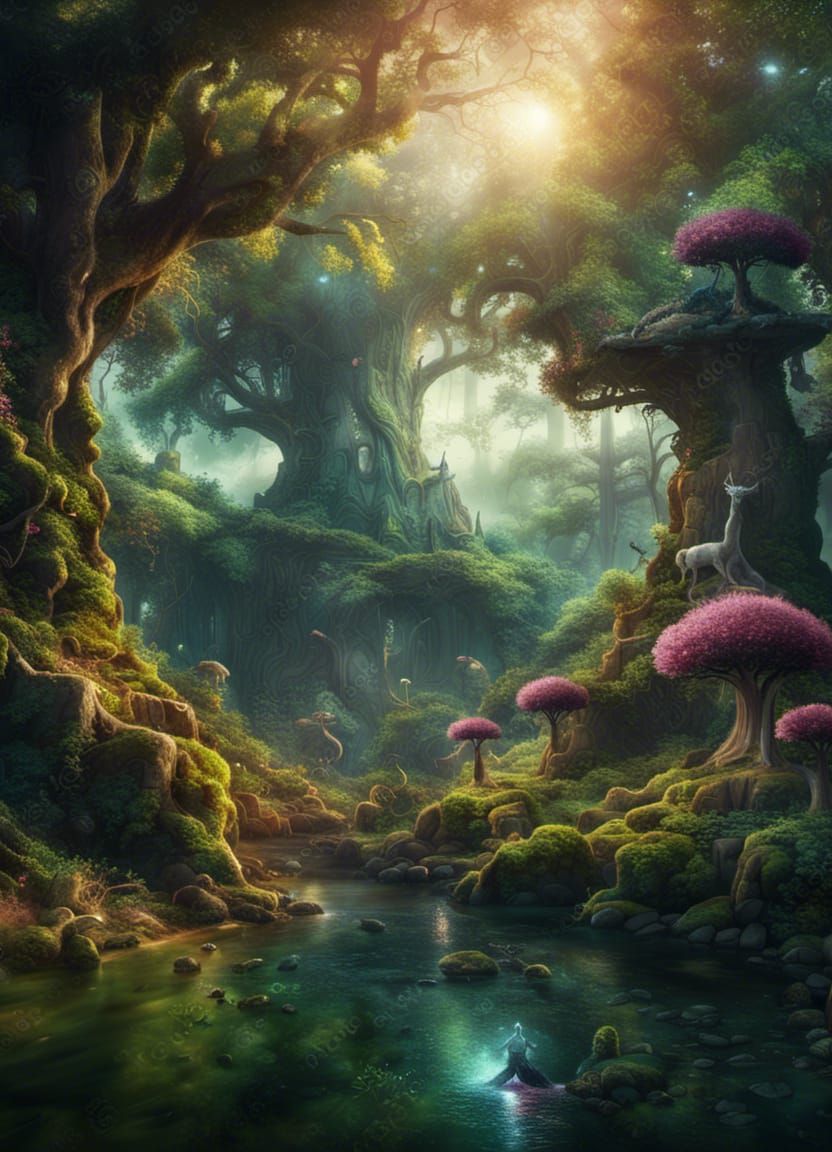 Fantastic Forest - AI Generated Artwork - NightCafe Creator