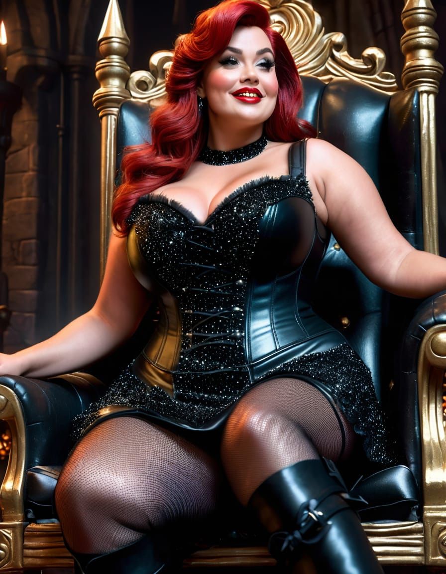 Ariel Inspired Portrait in Dark Castle