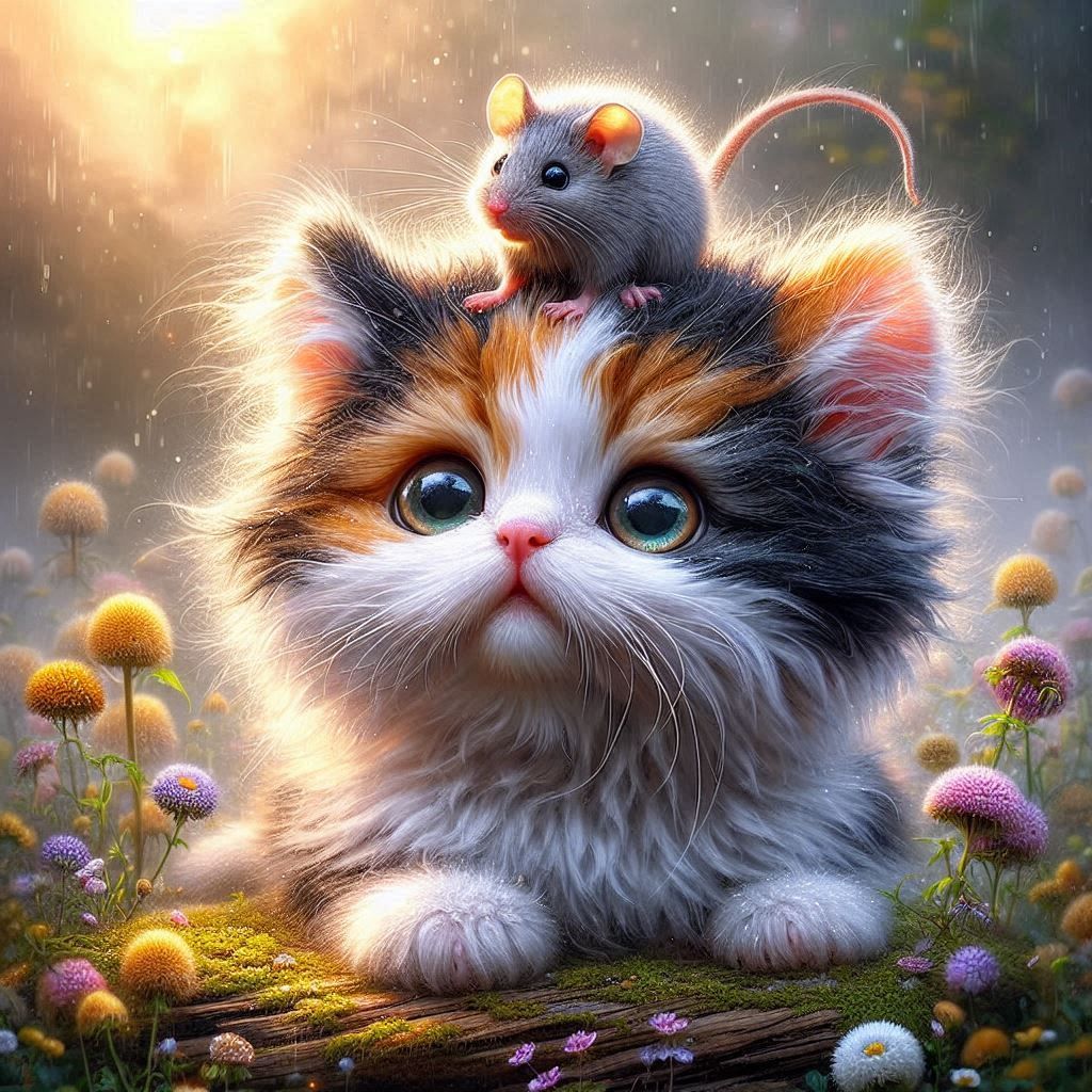 Hey, Mr. Mouse, get off my head 👍👍😁