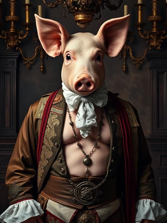 Colonial Portrait of a Pigman