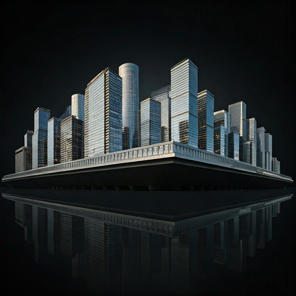 Solar-Punk Skyscraper in Art Nouveau Style Rises from the Ci...