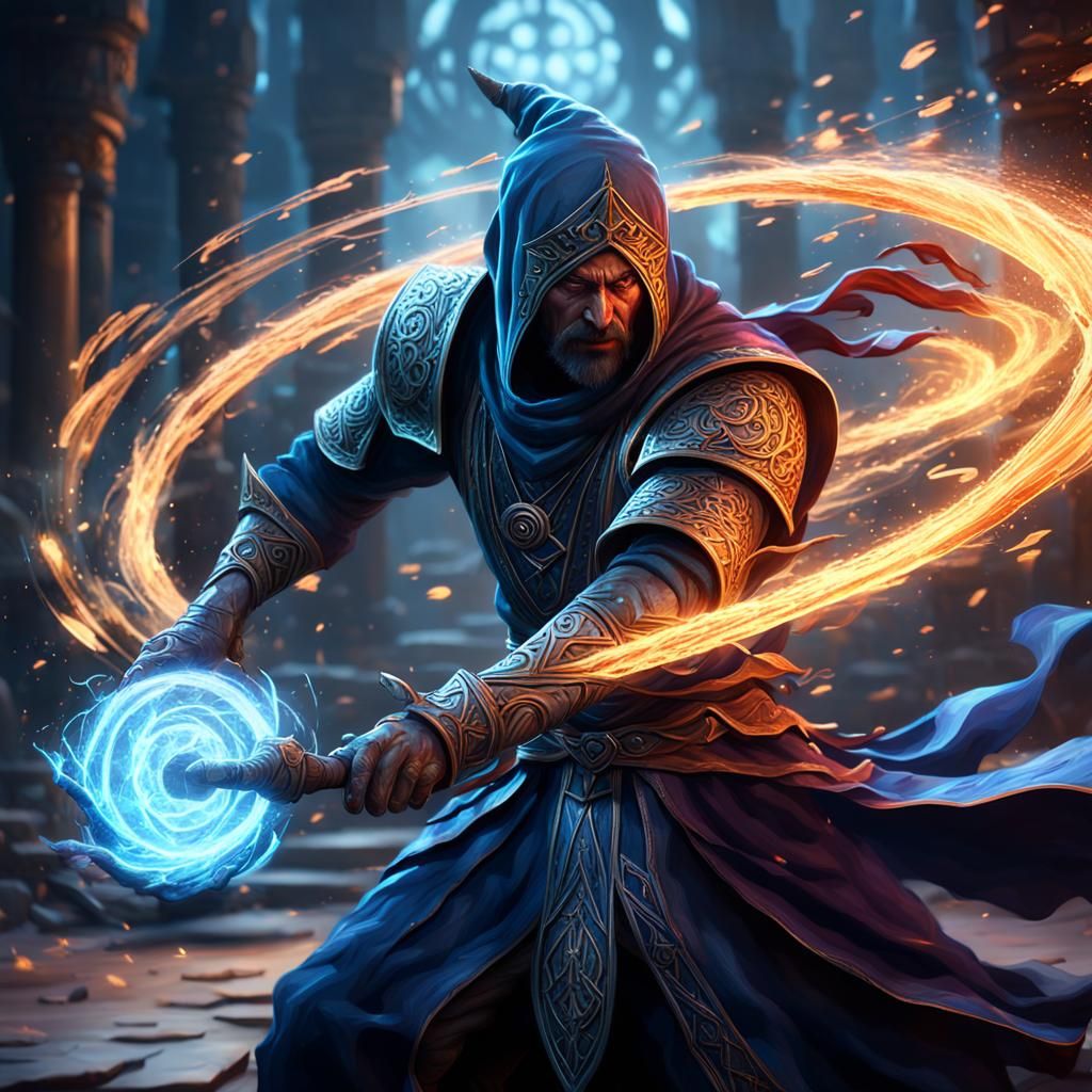 Made-up Mage RPG Character  by @Lefteris Michael