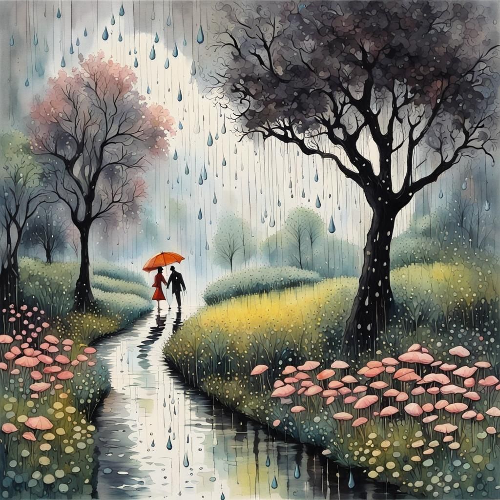 Rainy Walk Through The Park  by @Boo Boo