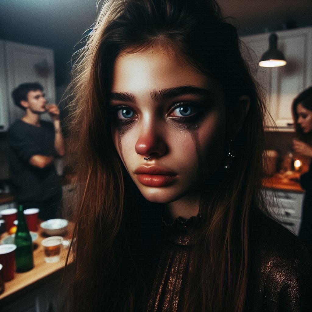 She always stands in the kitchen at parties