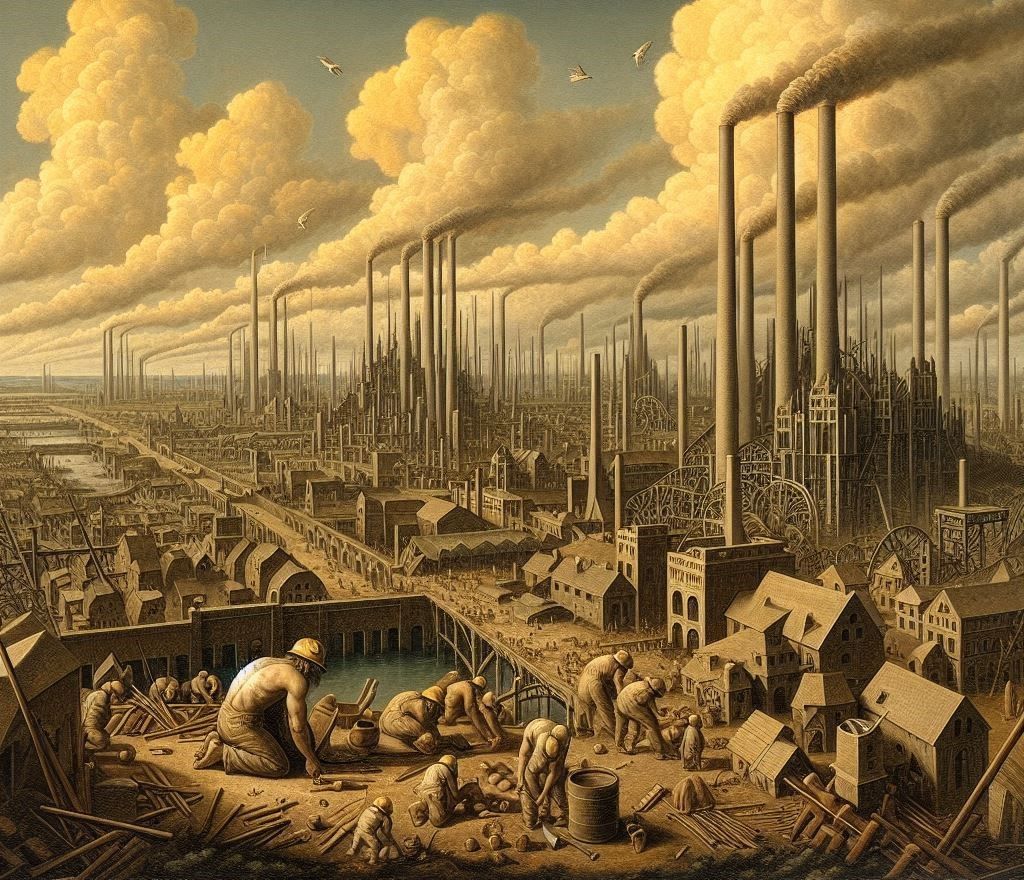 Our dreams are sold, our hopes are bought, A life defined by what we’ve sought. The capital calls, the gears will grind,...