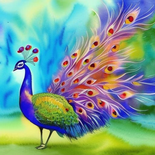 Colorful Peacock
