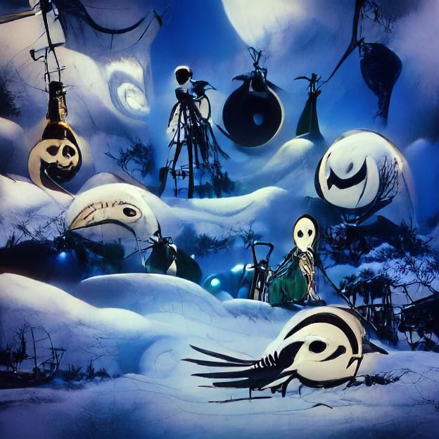 Nightmare before Christmas Studio Ghibli #film - AI Generated Artwork -  NightCafe Creator