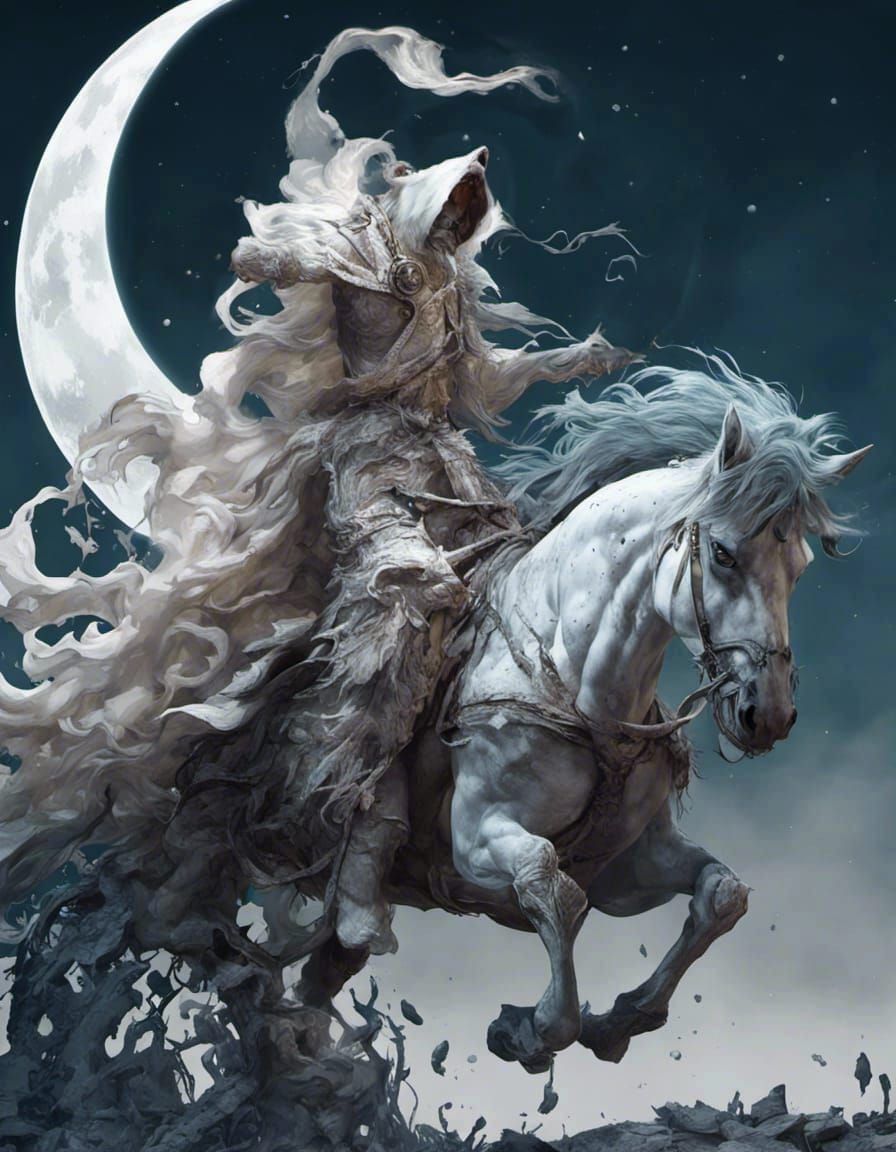 Behold, A White Horse  by @Quiet Volcano