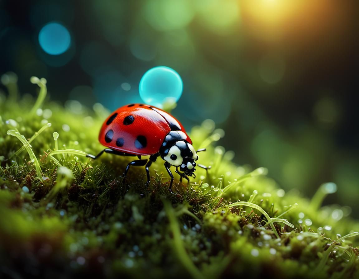 macro ladybug  by @vegenia