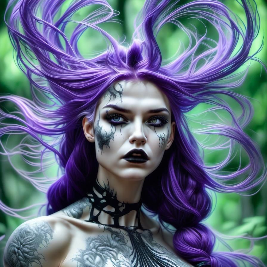 Boho Grunge Beauty on a Windy Day ✨🤘