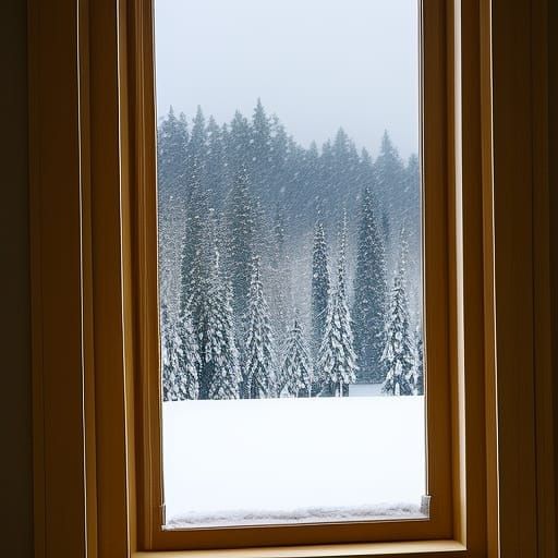 There are snowstorms make nests on my window, you have the s...