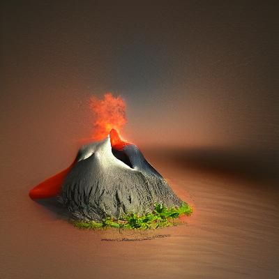 volcano, physically based rendering