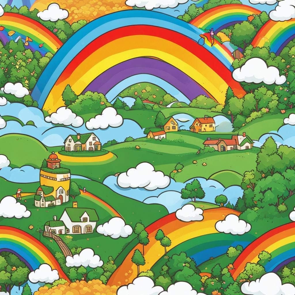 Find Pot of gold in end of Rainbow and it's very lucky place