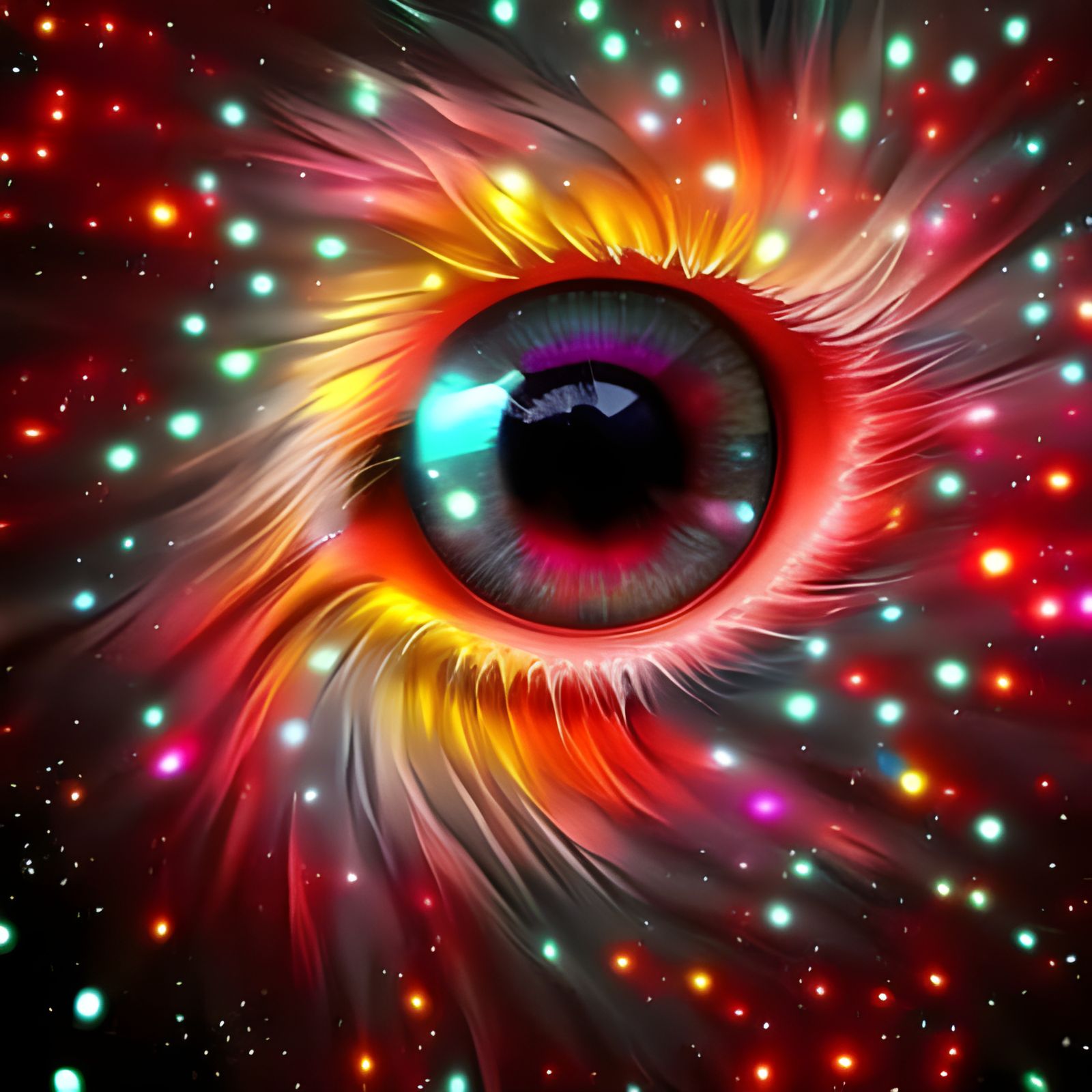 The Cosmic Eye v16 - AI Generated Artwork - NightCafe Creator