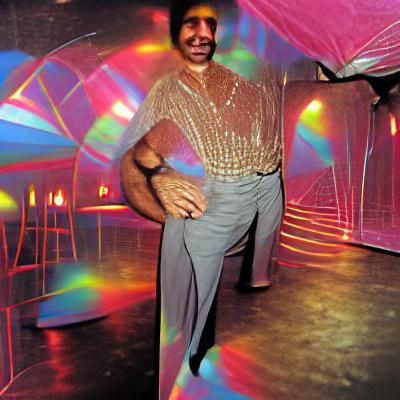 Ron Jabbar goes out to dance at the discotheque