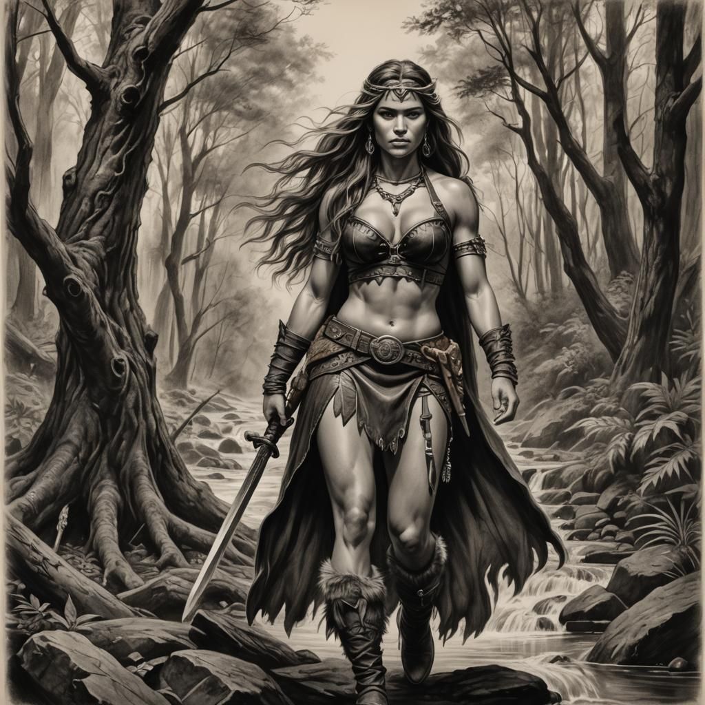 Lady barbarian