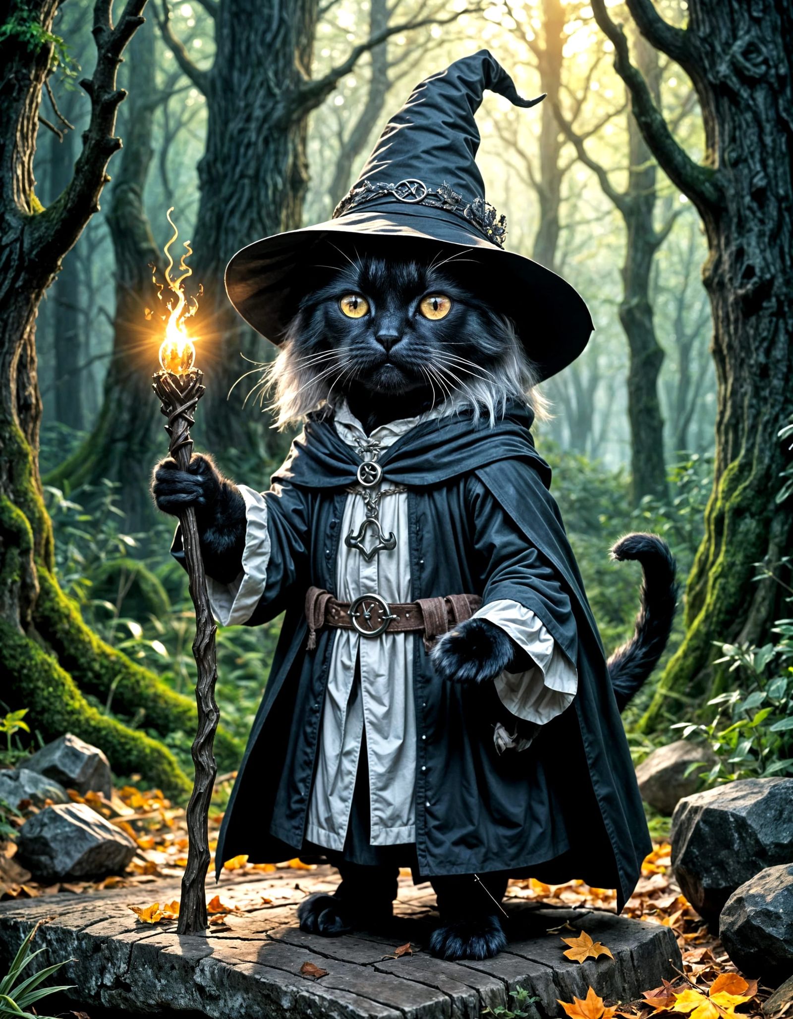 Wizard Kitten  by @Mr_Anime Manga