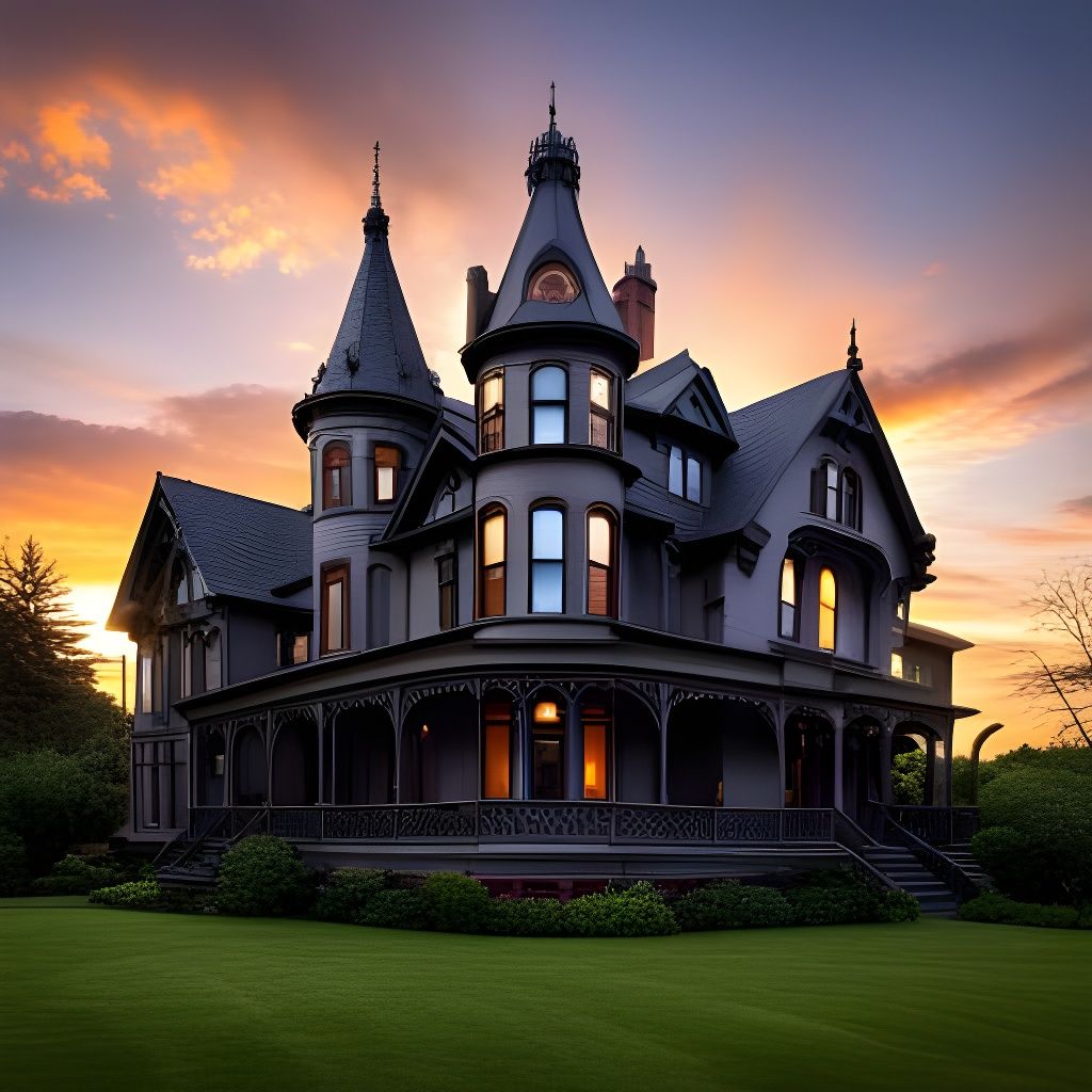 Victorian Gothic dream home - AI Generated Artwork - NightCafe Creator