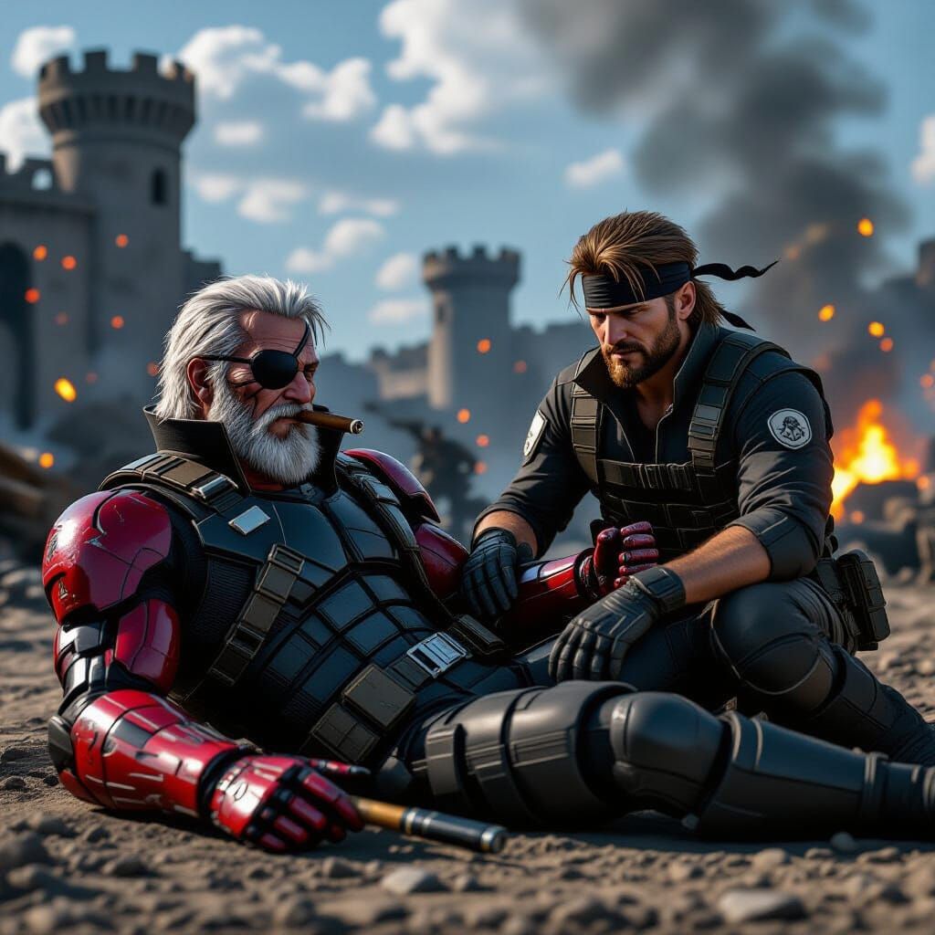 Big Boss (The Phantom) & Solid Snake - Metal Gear 1