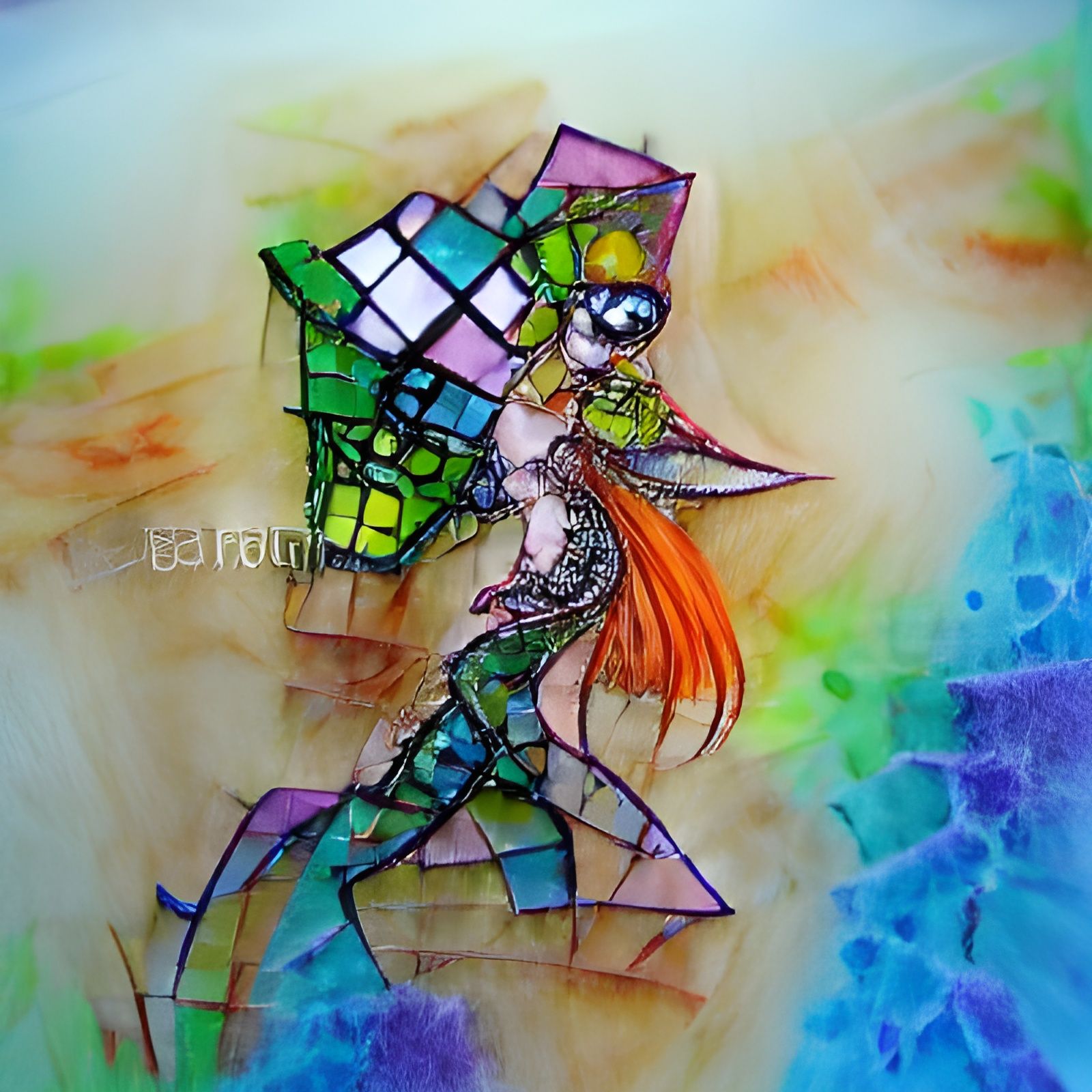 steampunk fairy drawing