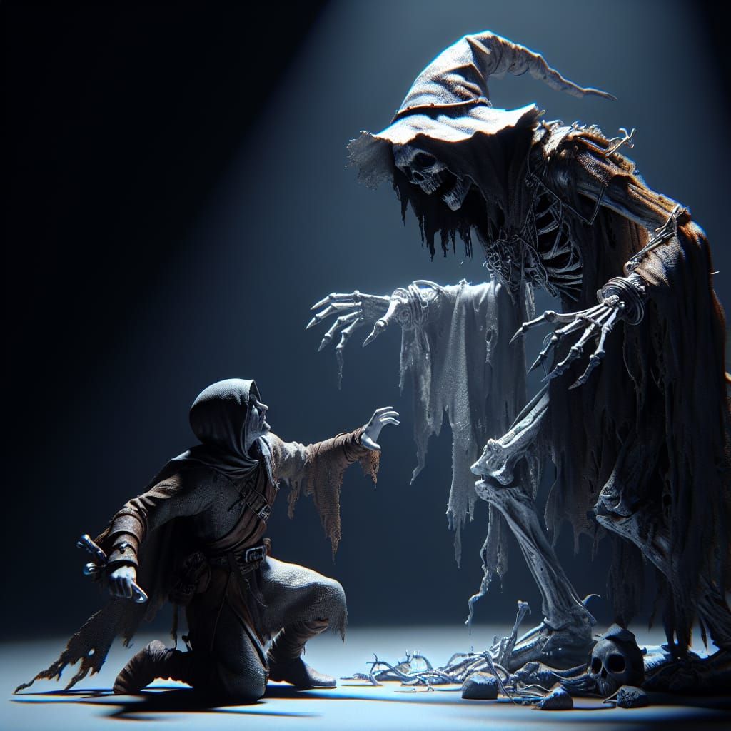 Grim Fate Awaits  by @Morkai